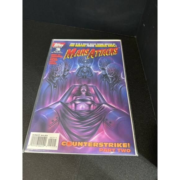 Mars Attacks #2 Comic (1994 Topps, Counterstrike Part Two) Tim Burton Tie-In - Picture 1 of 3